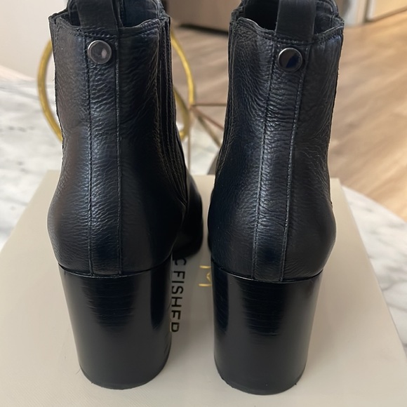 Marc Fisher Black Leather Taline Bootie - Size 7 - Picture 4 of 7